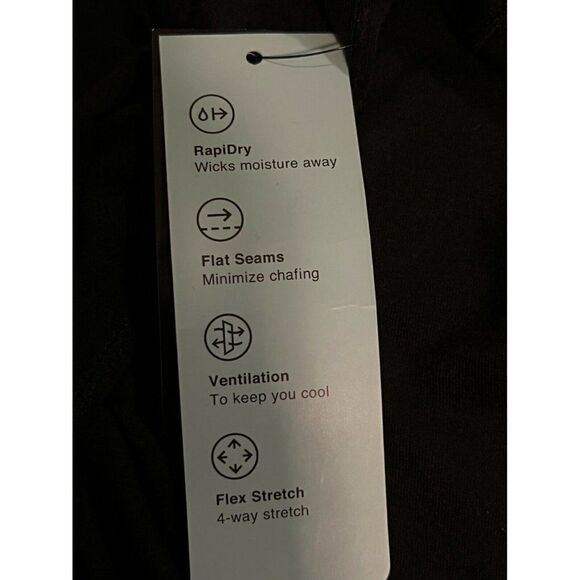 ID Ideology Black Active Mesh Back T-Shirt Women's Extra Small NWT - Picture 11 of 11